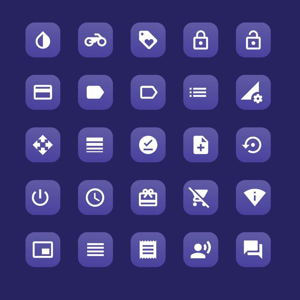 conjunto de iconos modernos de líneas finas. esbozar signos aislados para móviles y web. pictogramas de alta calidad. conjunto de iconos lineales de negocios, vector