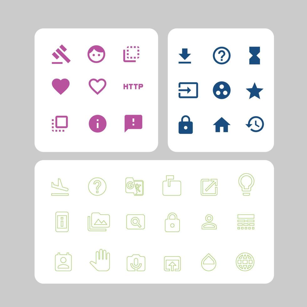 conjunto de iconos modernos de líneas finas. esbozar signos aislados para móviles y web. pictogramas de alta calidad. conjunto de iconos lineales de negocios, vector