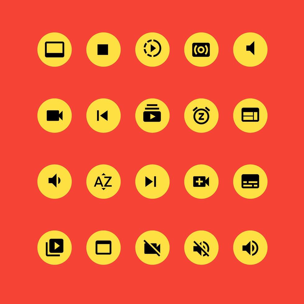 Communication and contact ui icons Design vector