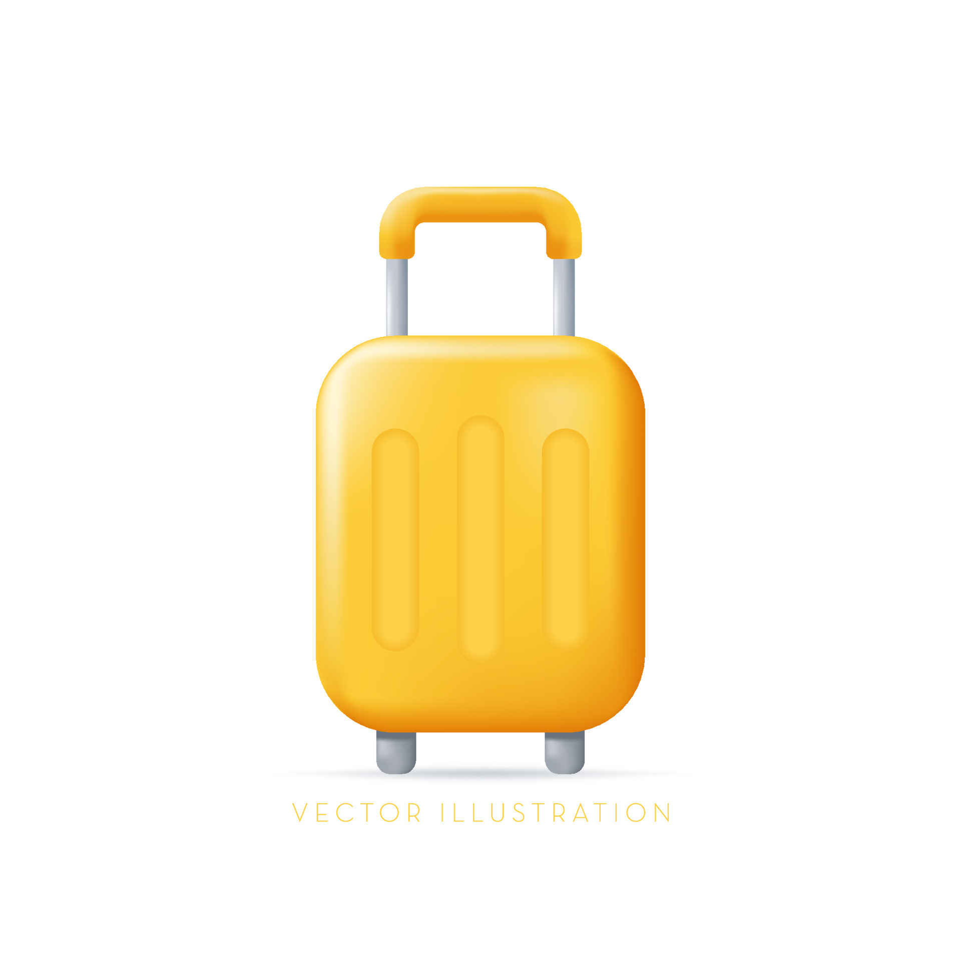 Suitcase icon. Travel packing concept. 3D Vector Illustrations in cartoon  minimal style, isolated on white background 6852381 Vector Art at Vecteezy