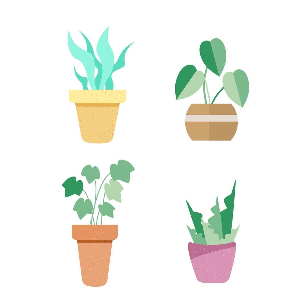 Set of plant. vector