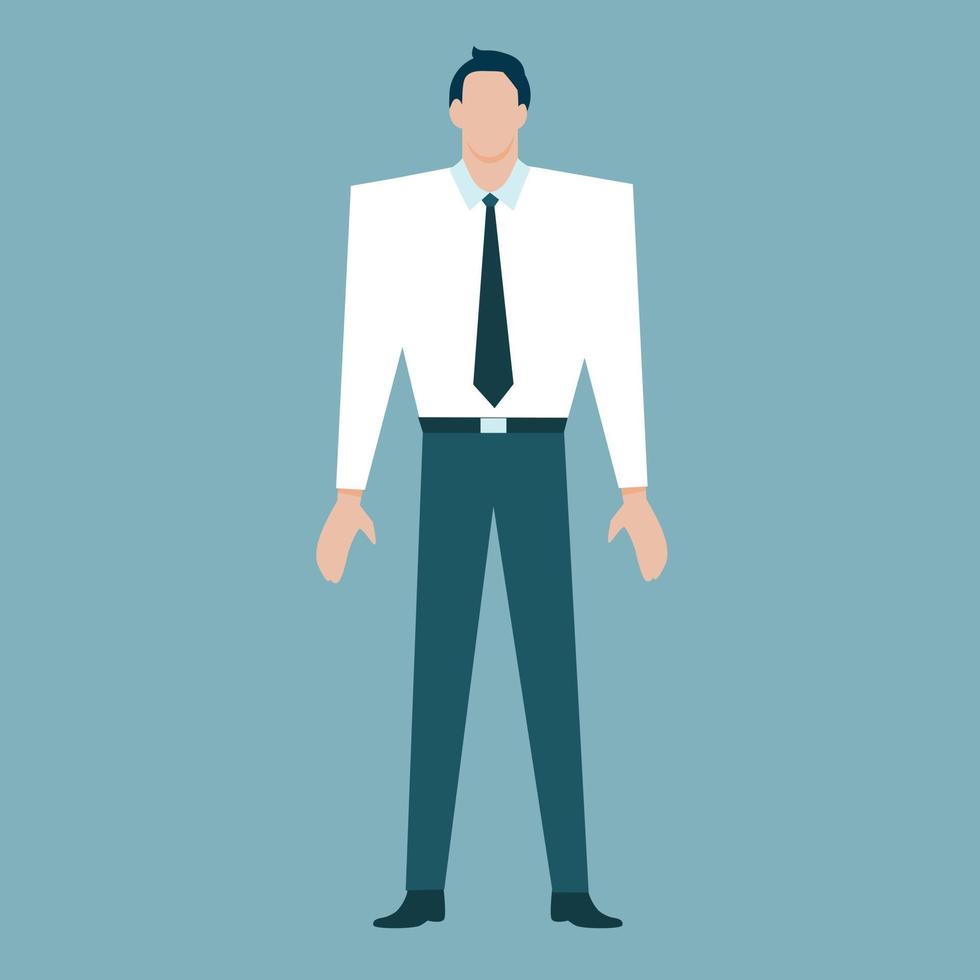 hombre de negocios trabajando. vector