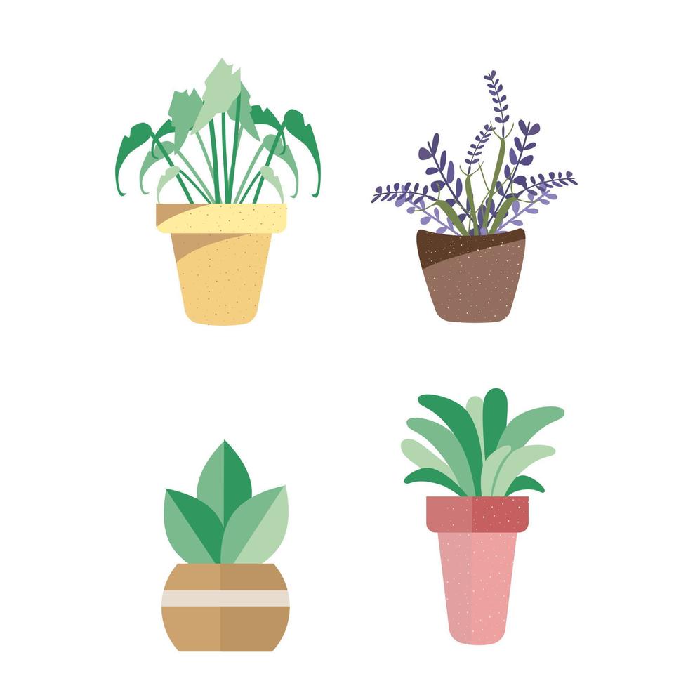 Set of plants. vector
