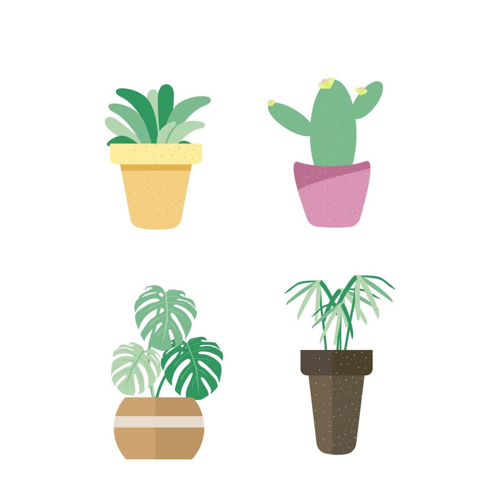 conjunto de plantas. vector