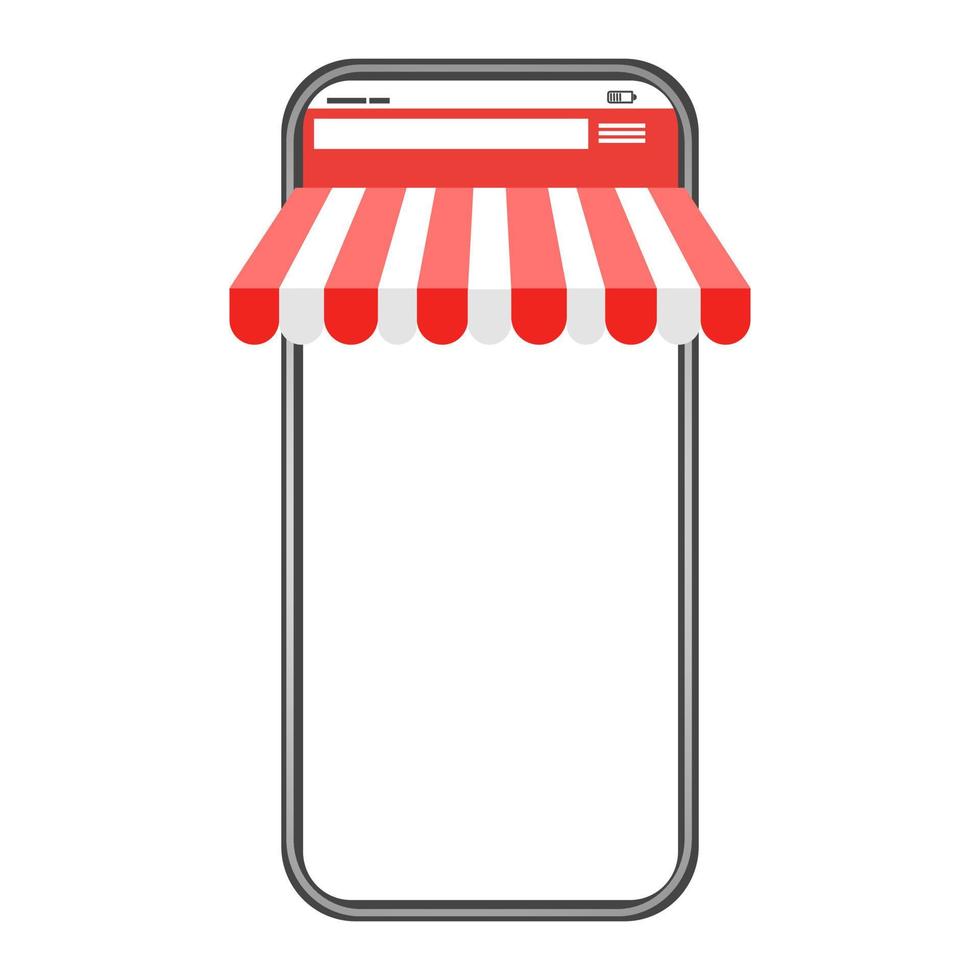 Store phone elements. vector