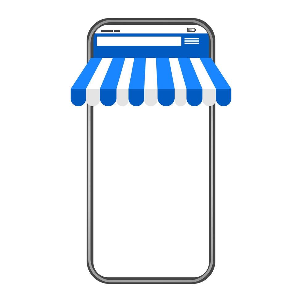 Store phone elements. vector