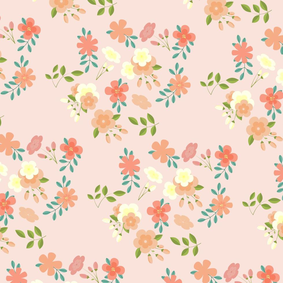 Abstract flower pattern background. Vector. vector