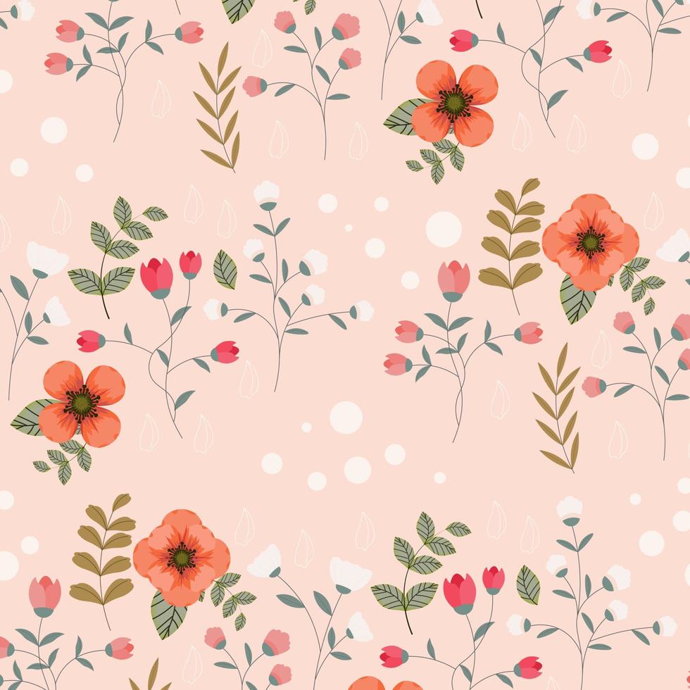 Abstract flower pattern background. Vector. vector