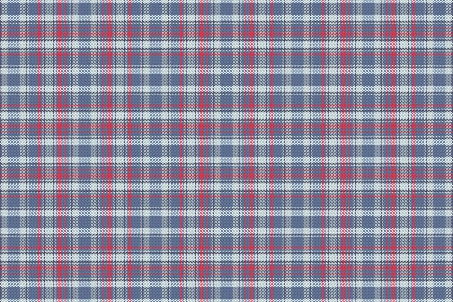 Tartan plaid pattern with texture and retro color. vector