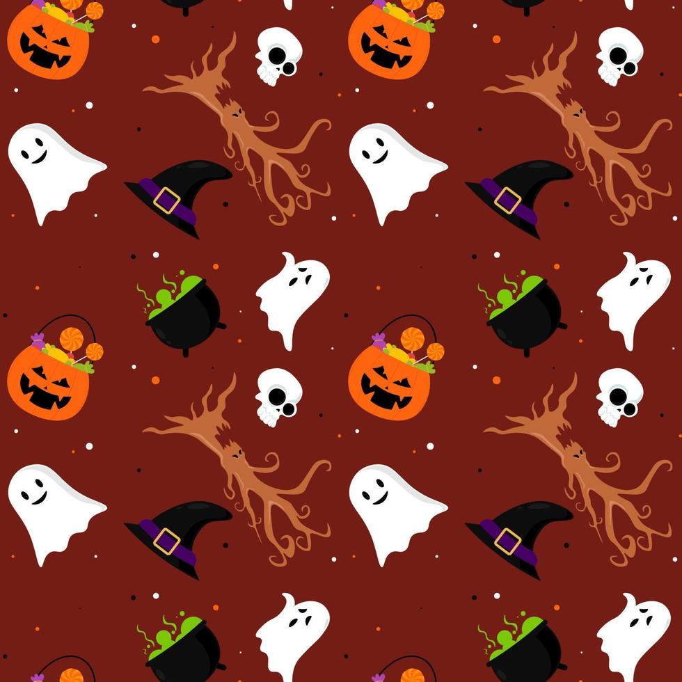 fondo abstracto de diseño de patrones de halloween. vector. vector