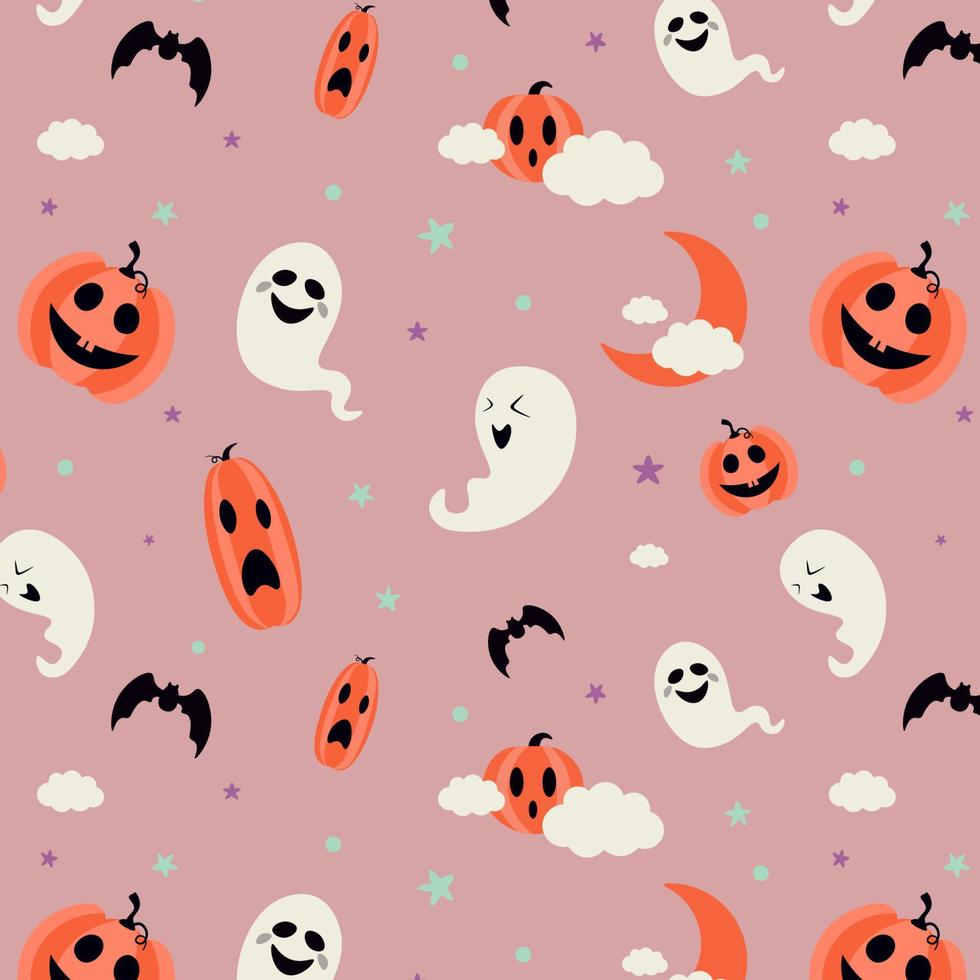 fondo abstracto de diseño de patrones de halloween. vector. vector