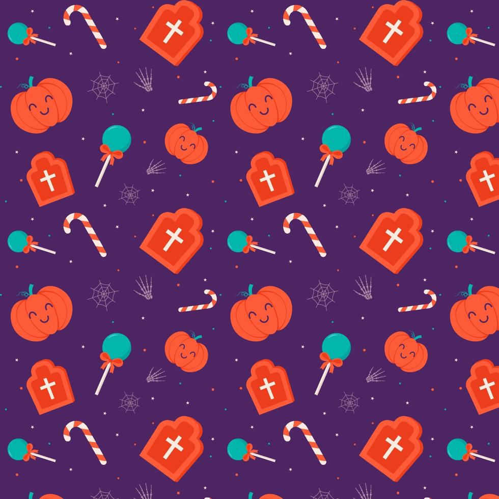 fondo abstracto de diseño de patrones de halloween. vector. vector