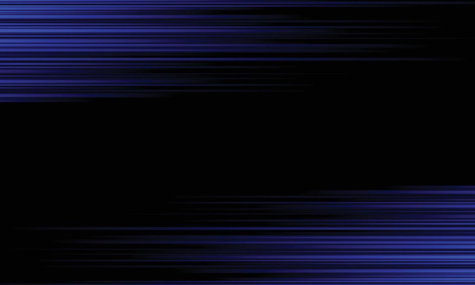 Abstract blue neon color light effect horizontal on black background. vector