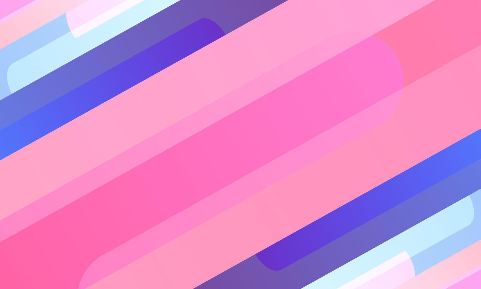 Fondo de rayas redondeadas de degradado de colores abstractos. vector