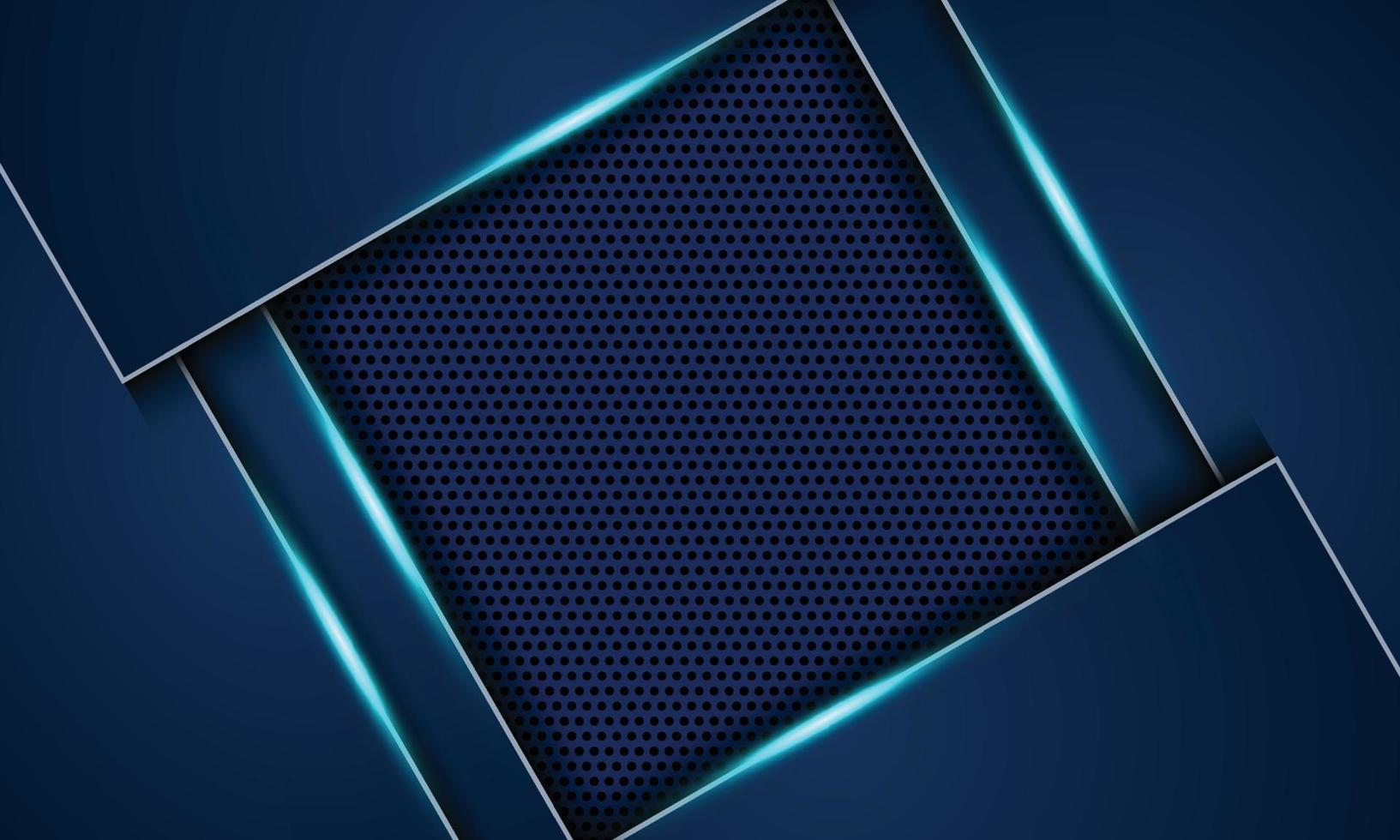 Abstract blue metallic on halftone background. vector