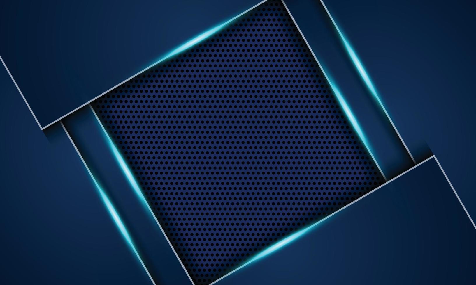 Abstract blue metallic on halftone background. vector