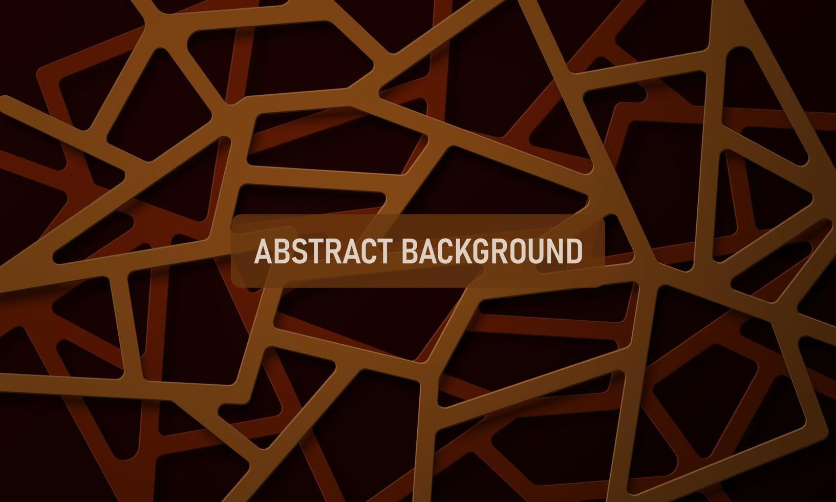 Abstract brown realistic lines overlapping layer background. Abstract background. vector