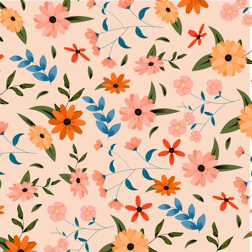 Abstract flower pattern background. Vector. vector