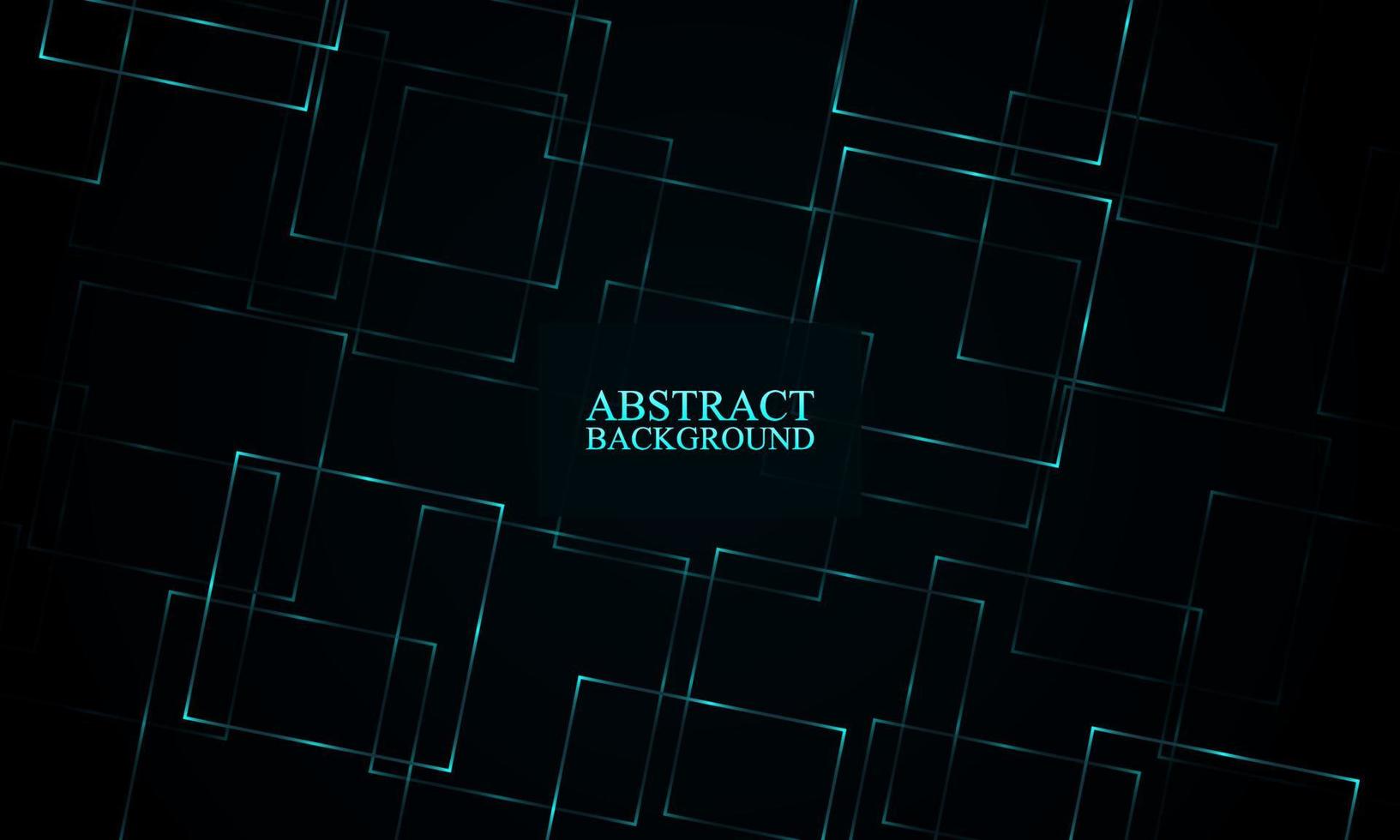 Abstract blue neon circles background. vector