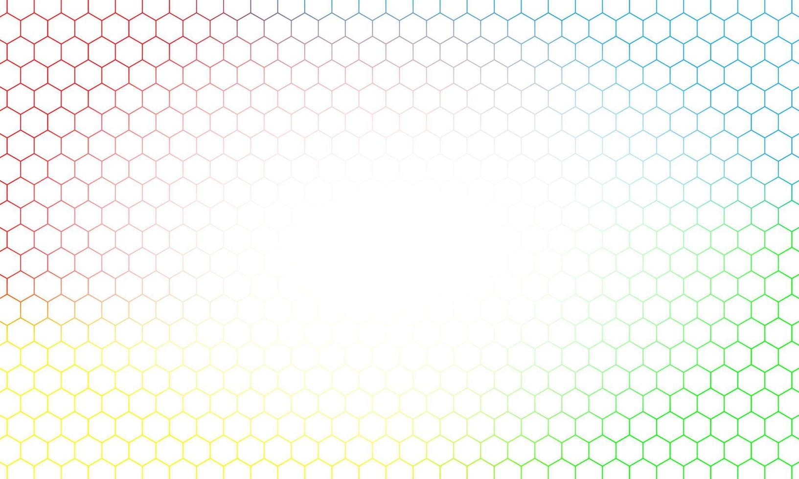 Abstract colorful hexagonal background. vector