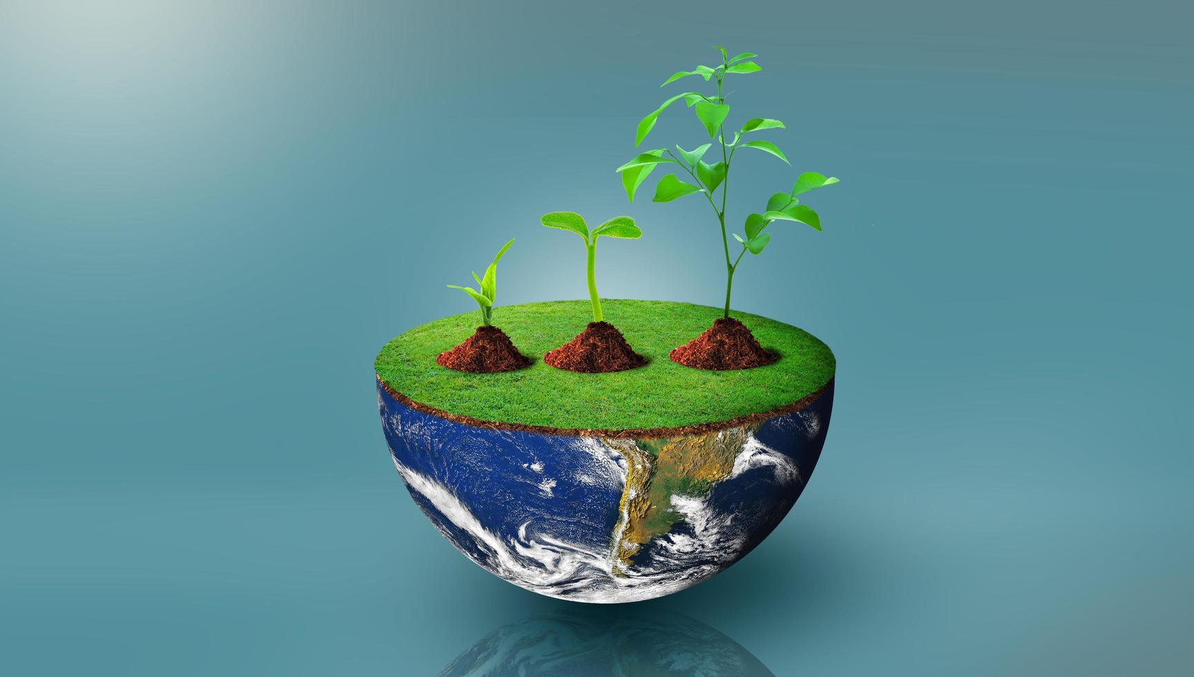 Environmental stewardship, World Environment Day, and Saving environment Concept. photo