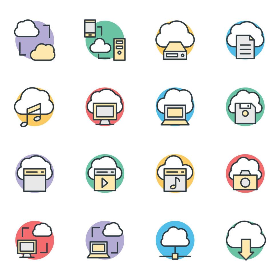 Cloud Computing Concepts vector