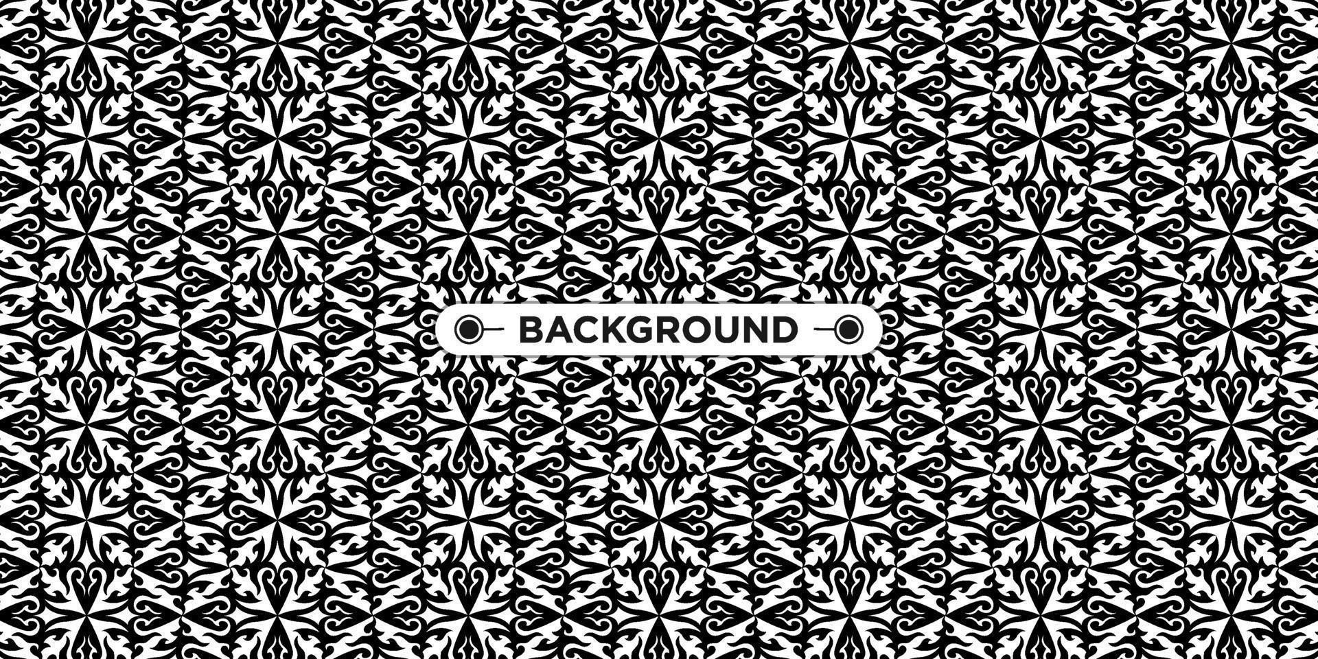 background pattern seamless ethnic geometric black and white vector