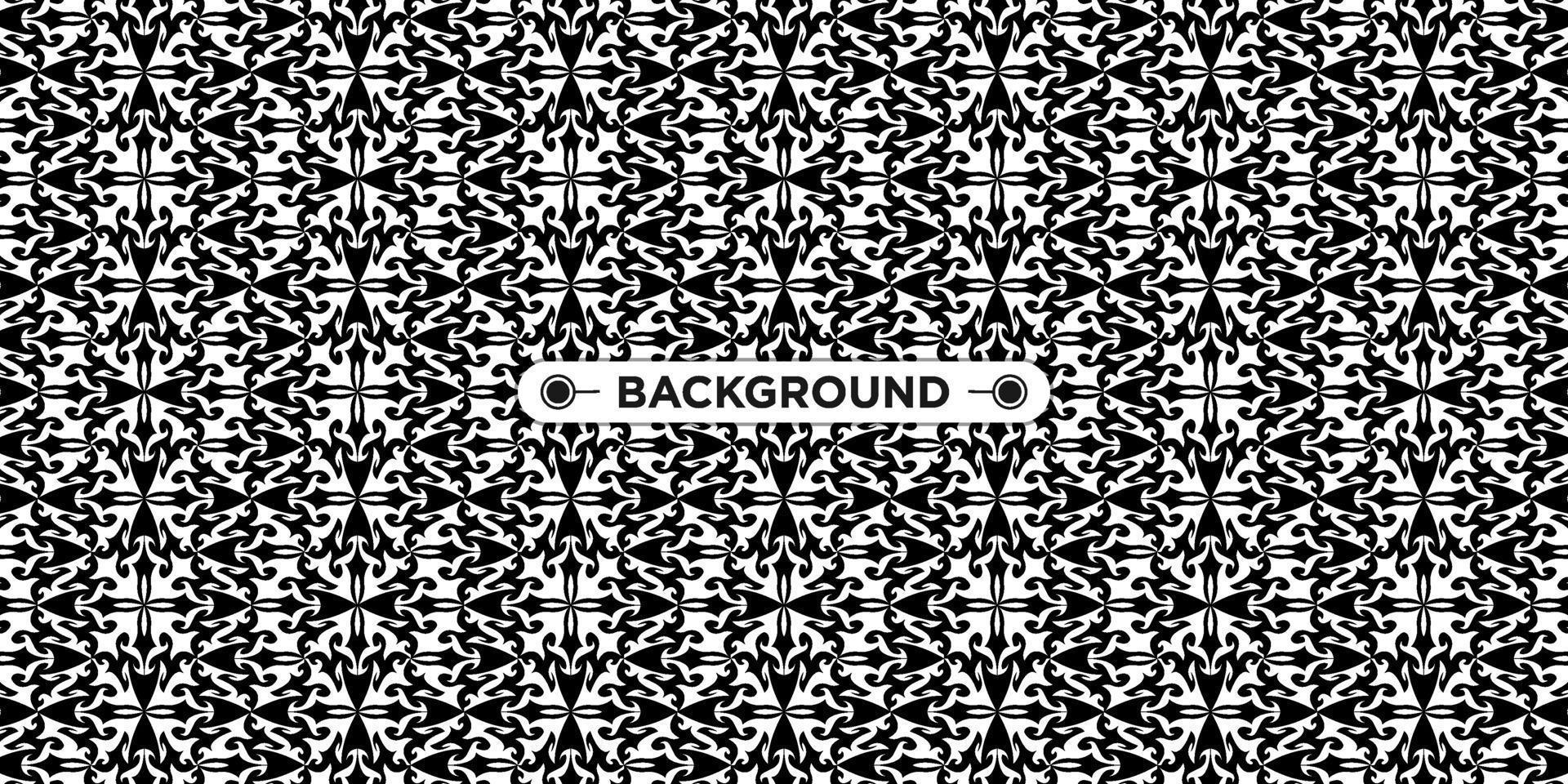 background pattern seamless ethnic geometric black and white vector
