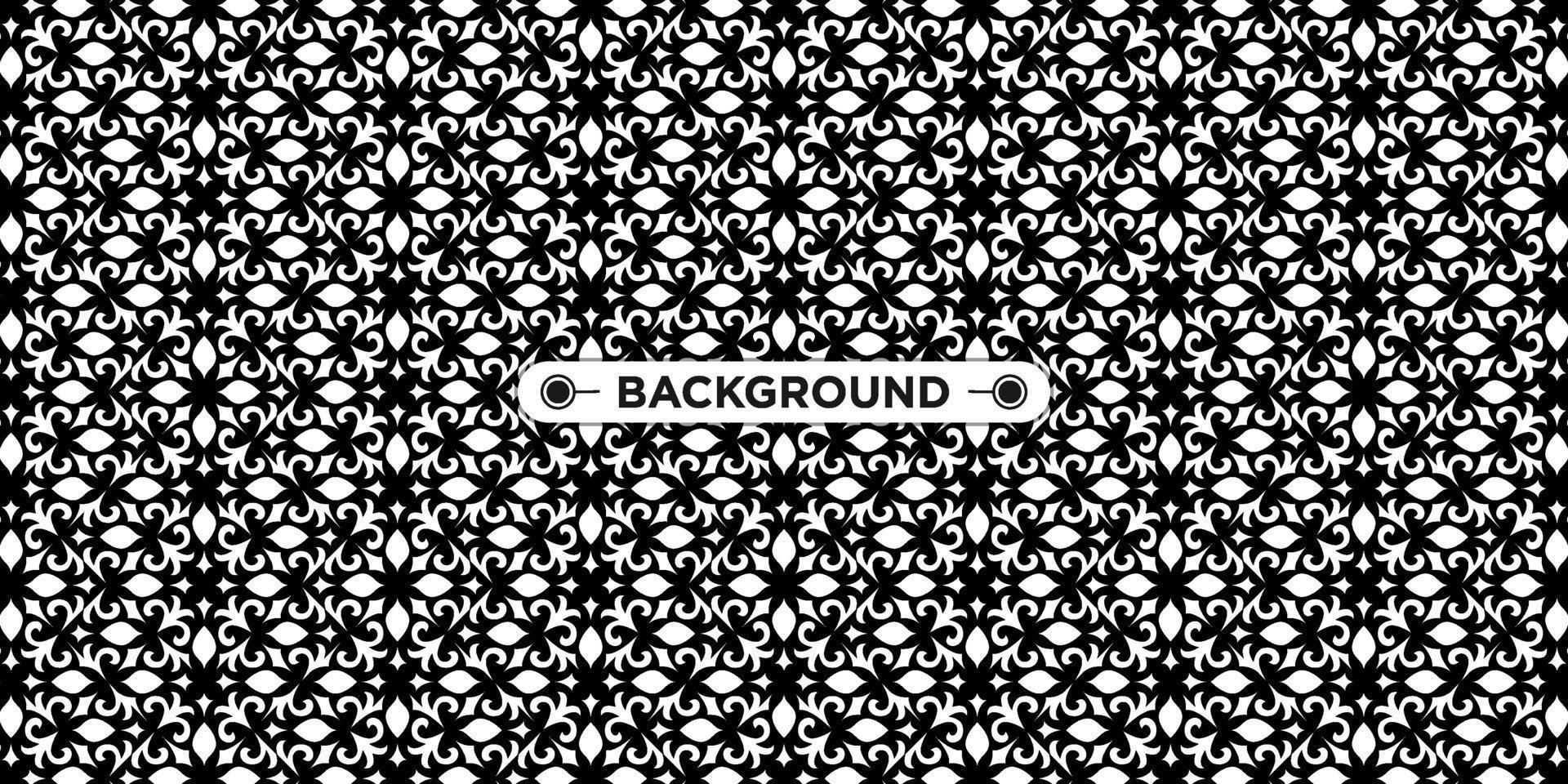background pattern seamless ethnic geometric black and white vector