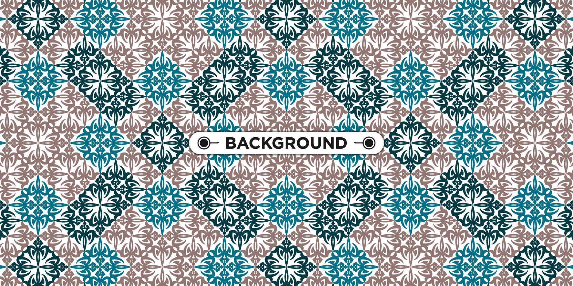 colorful geometric ethnic seamless pattern background vector