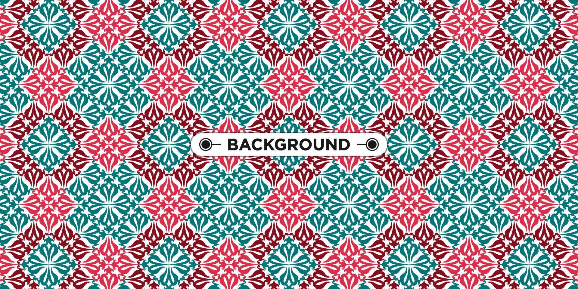 colorful geometric ethnic seamless pattern background vector