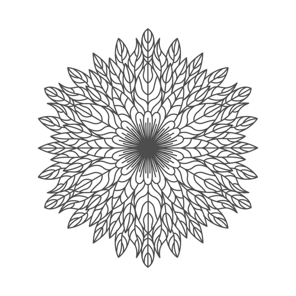 mandala elegante y unico vector