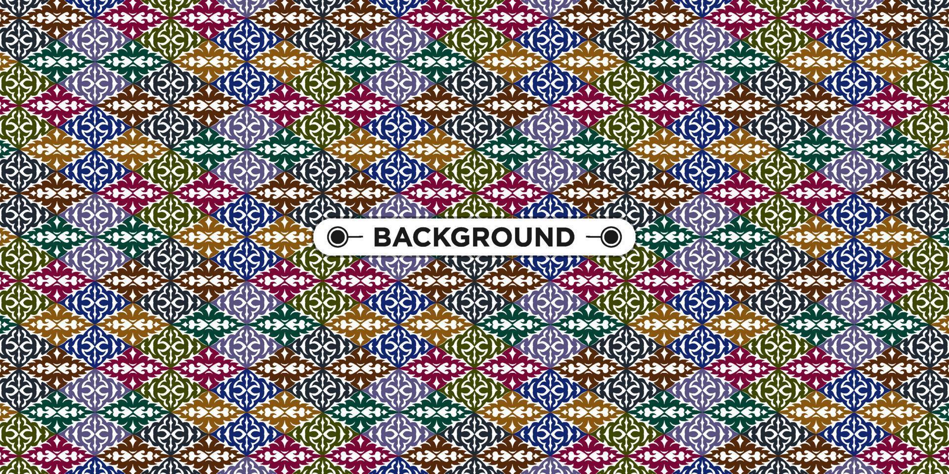 Unique colorful ethnic seamless pattern background vector