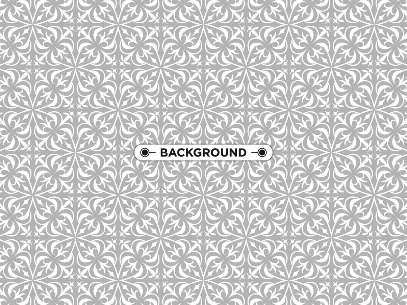 gray ethnic mandala seamless pattern background vector