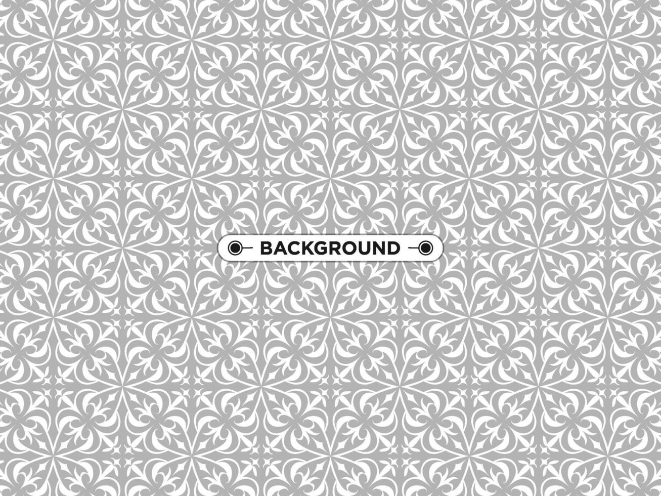 gray ethnic mandala seamless pattern background vector