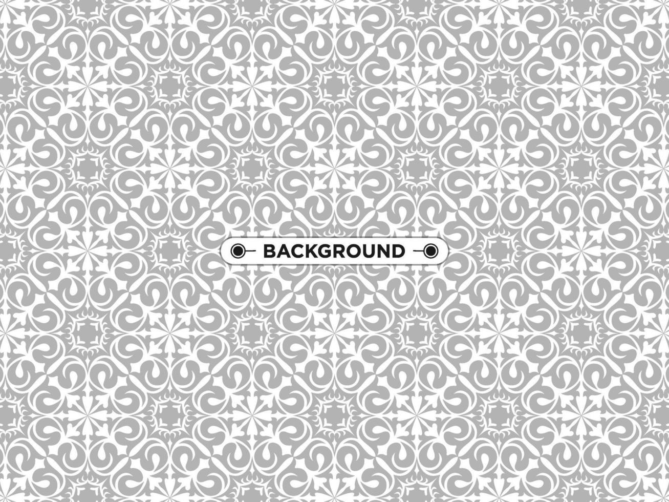 gray ethnic mandala seamless pattern background vector