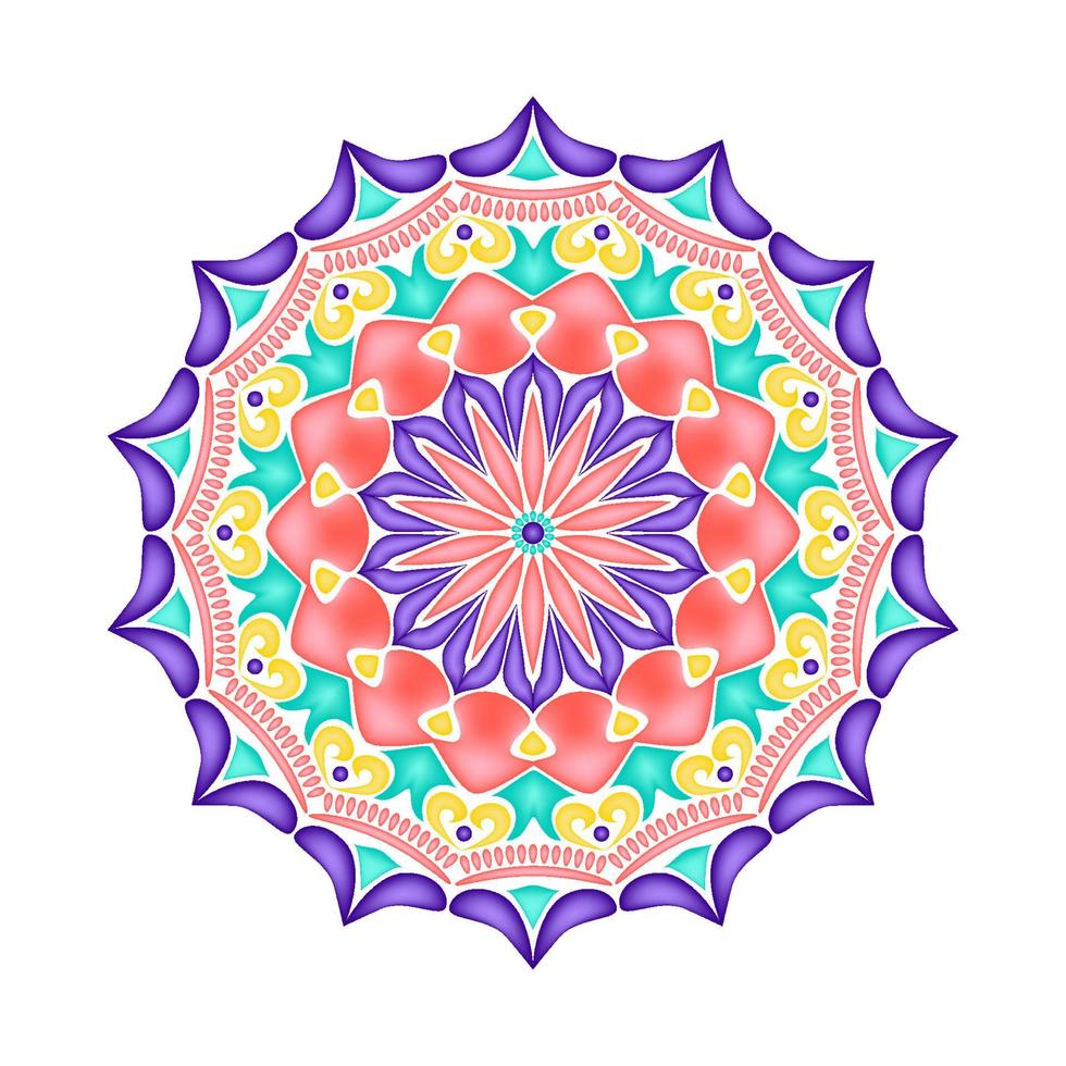 adornos de mandala elegantes y únicos vector