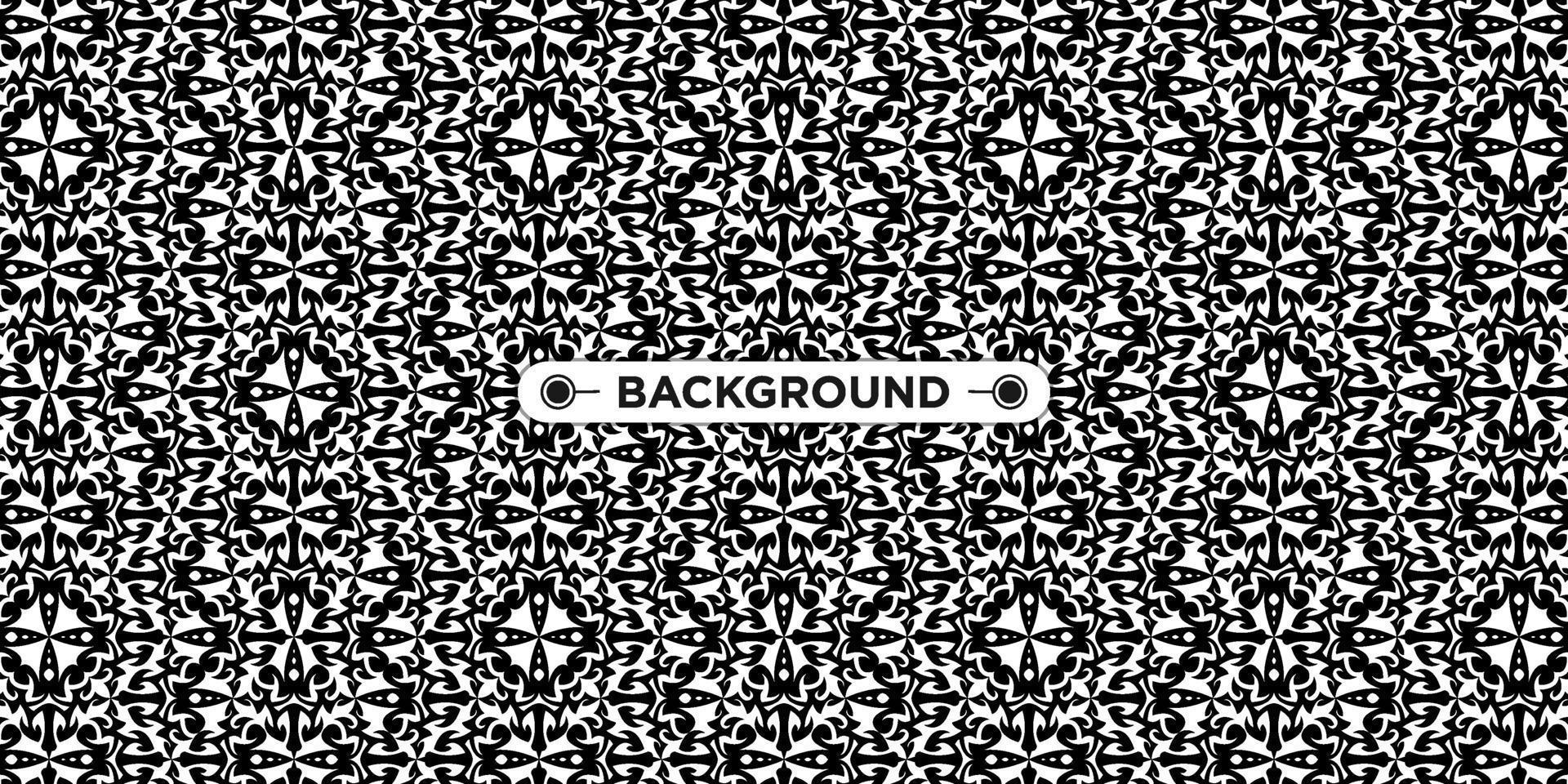 background pattern seamless ethnic geometric black and white vector
