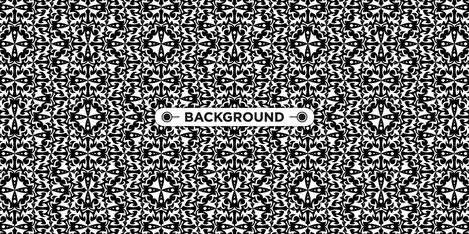 background pattern seamless ethnic geometric black and white vector