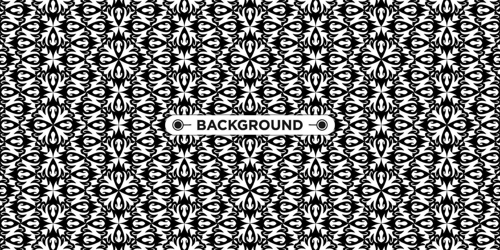 background pattern seamless ethnic geometric black and white vector