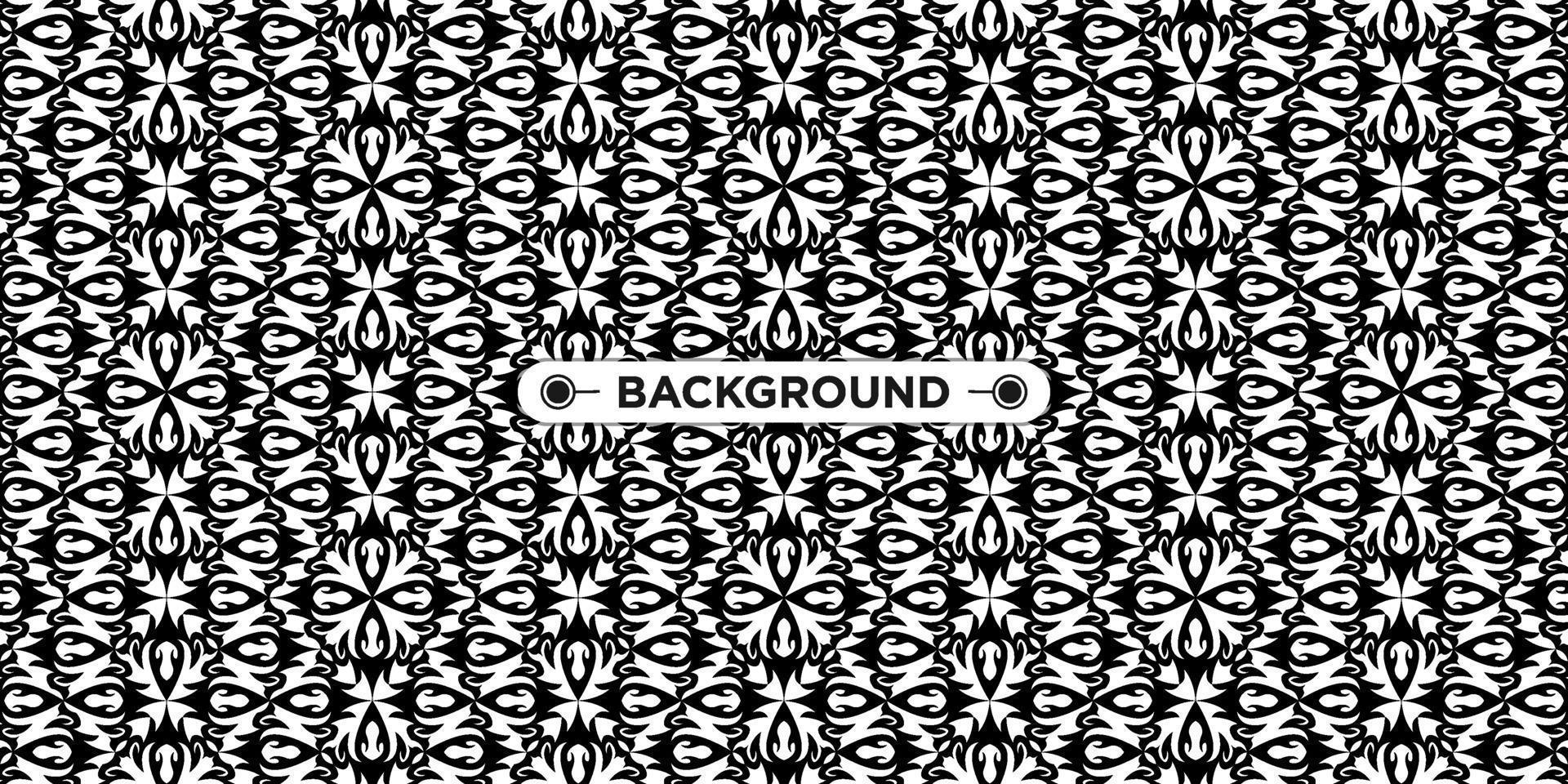 background pattern seamless ethnic geometric black and white vector