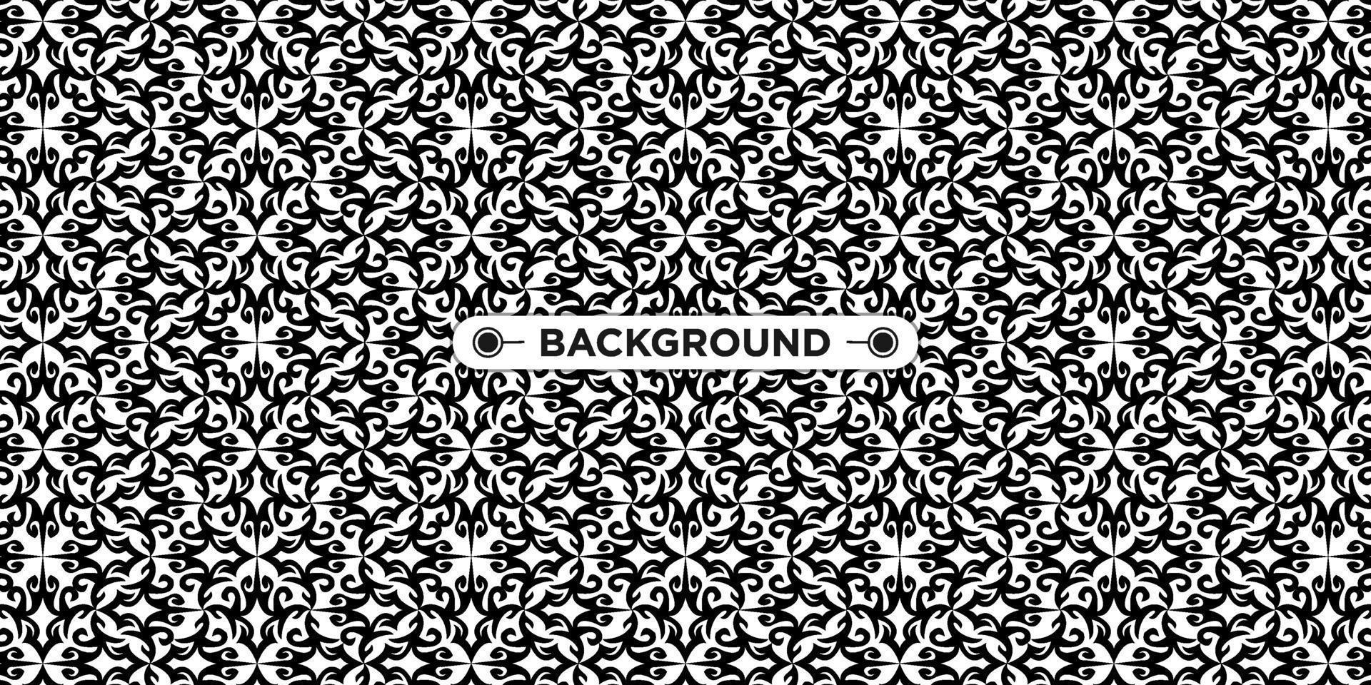 background pattern seamless ethnic geometric black and white vector