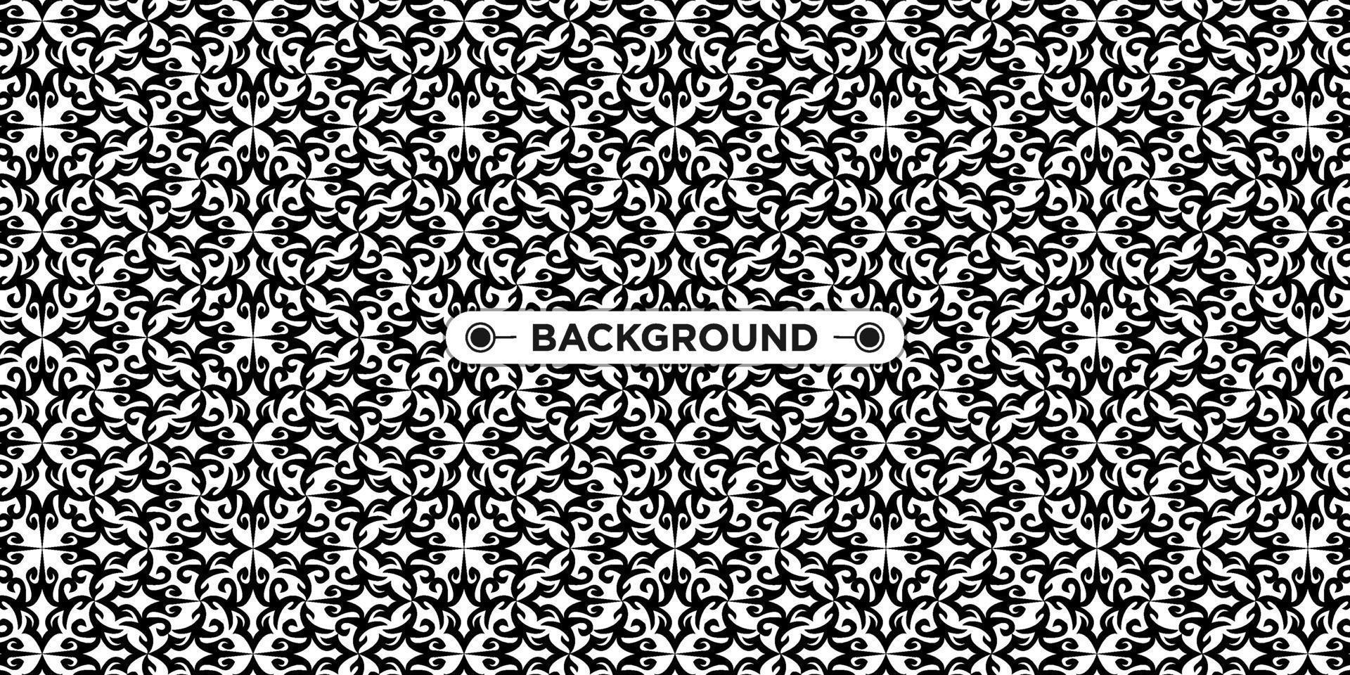 background pattern seamless ethnic geometric black and white vector