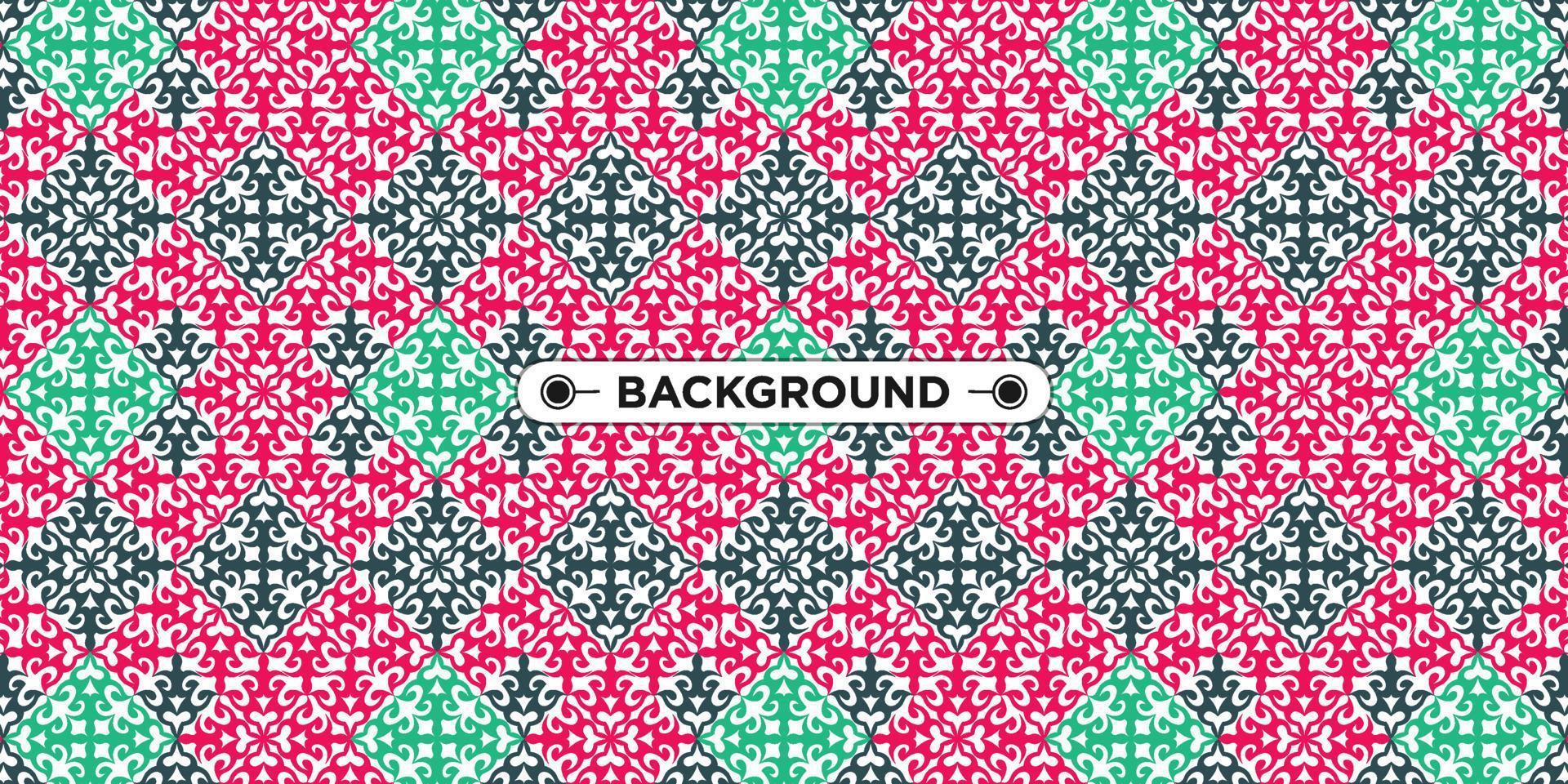 colorful geometric ethnic seamless pattern background vector