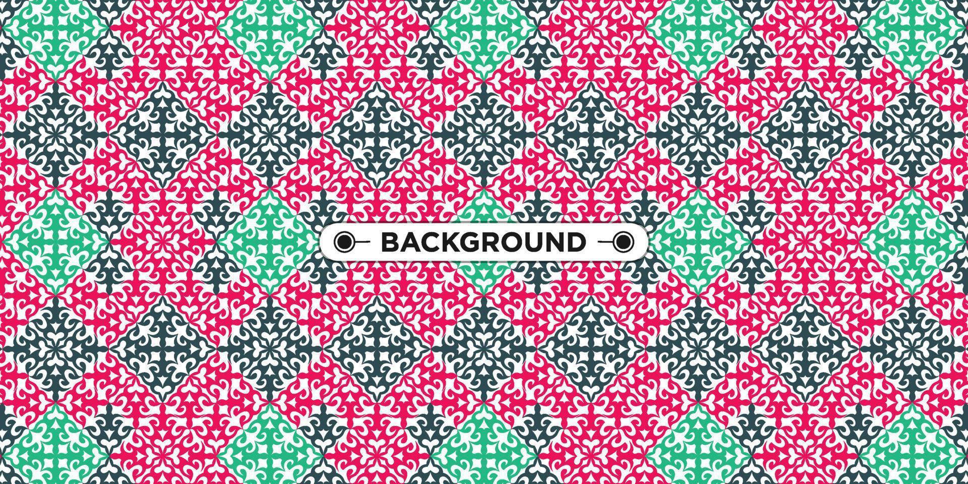 colorful geometric ethnic seamless pattern background vector