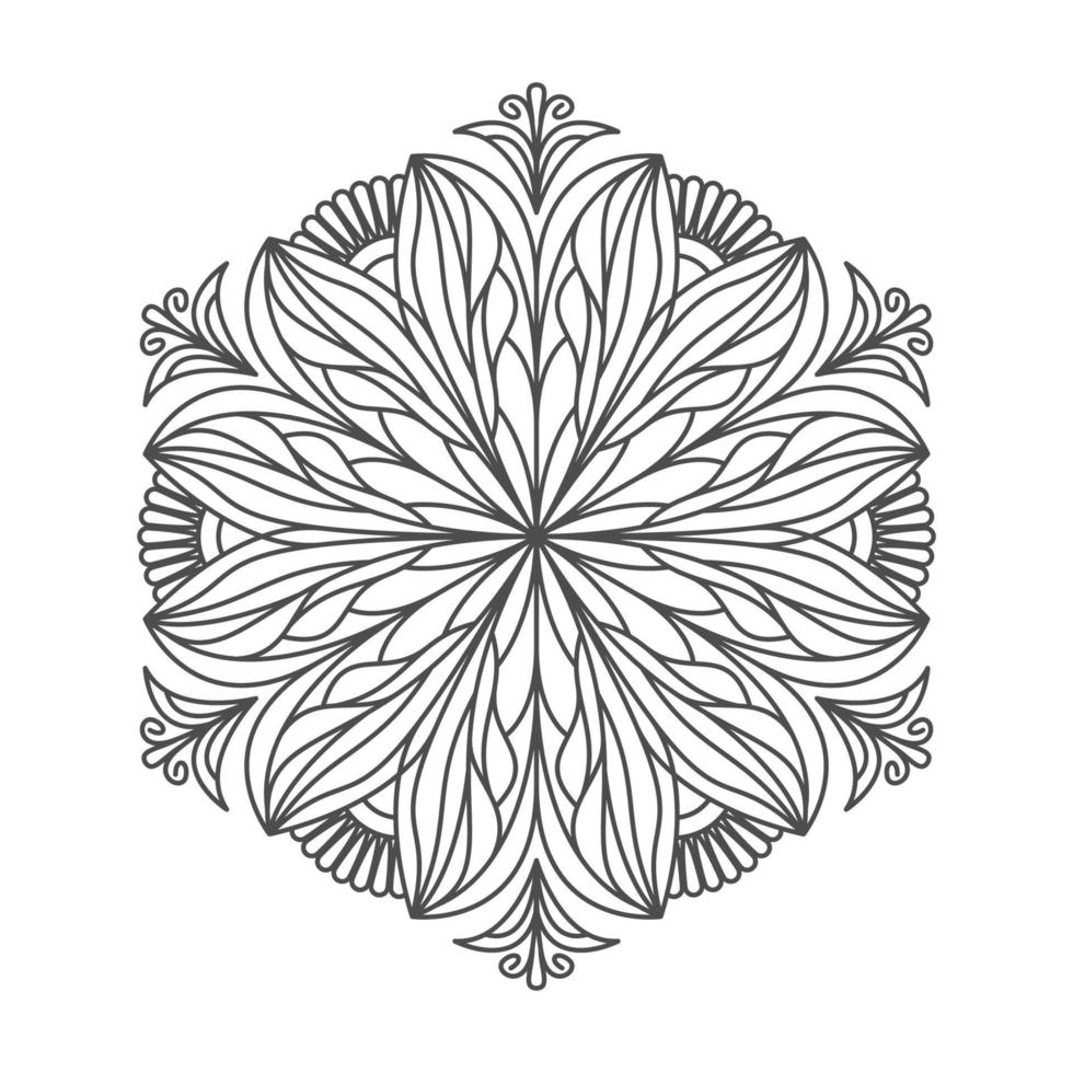 adornos de mandala elegantes y únicos vector