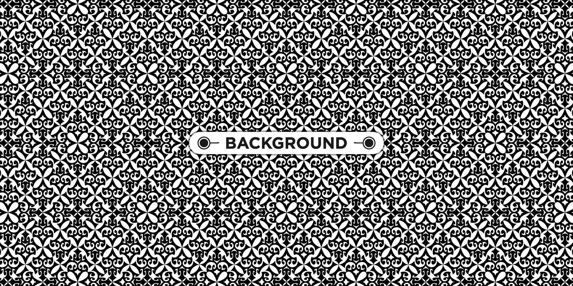 background pattern seamless ethnic geometric black and white vector