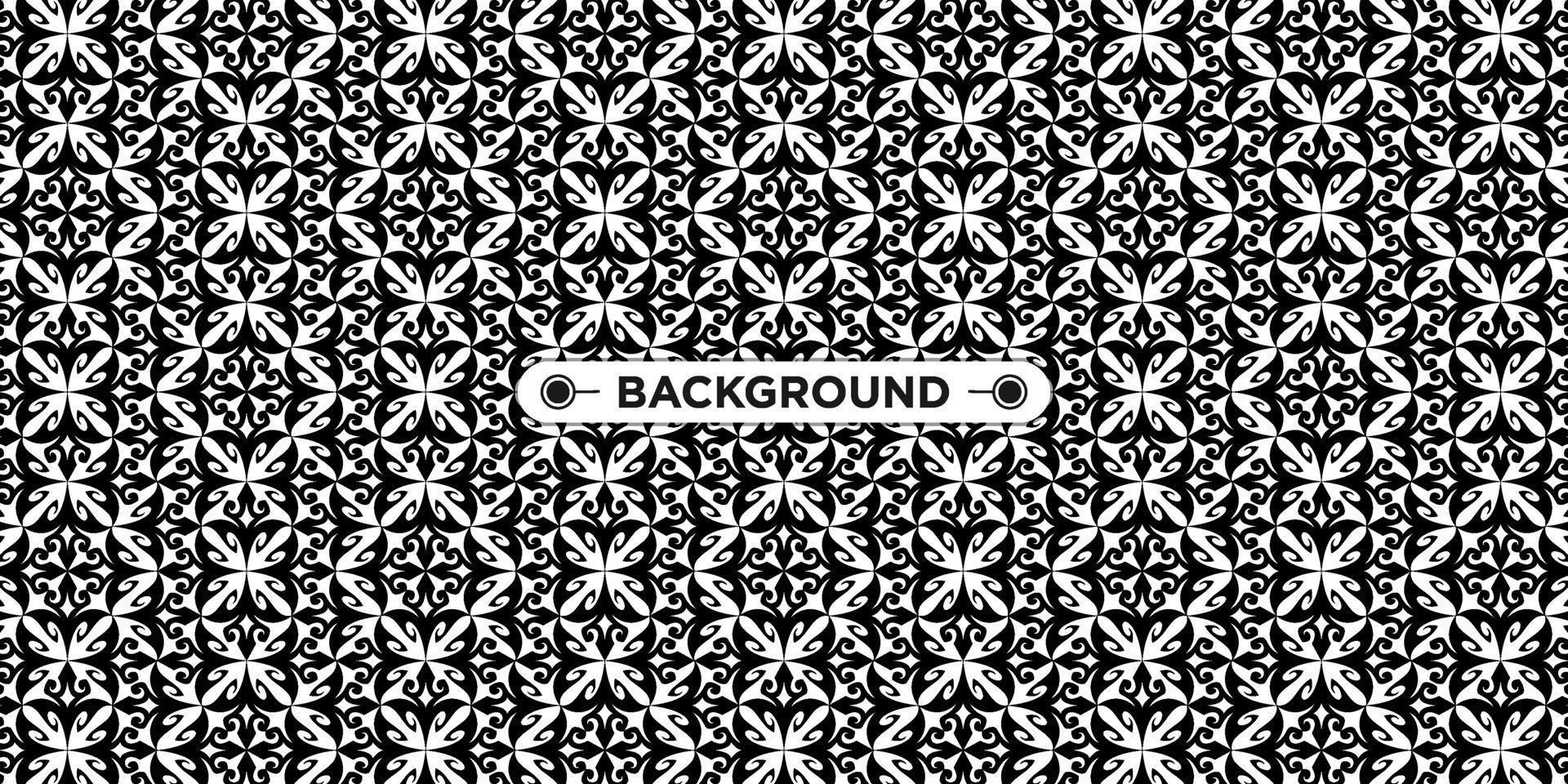 background pattern seamless ethnic geometric black and white vector