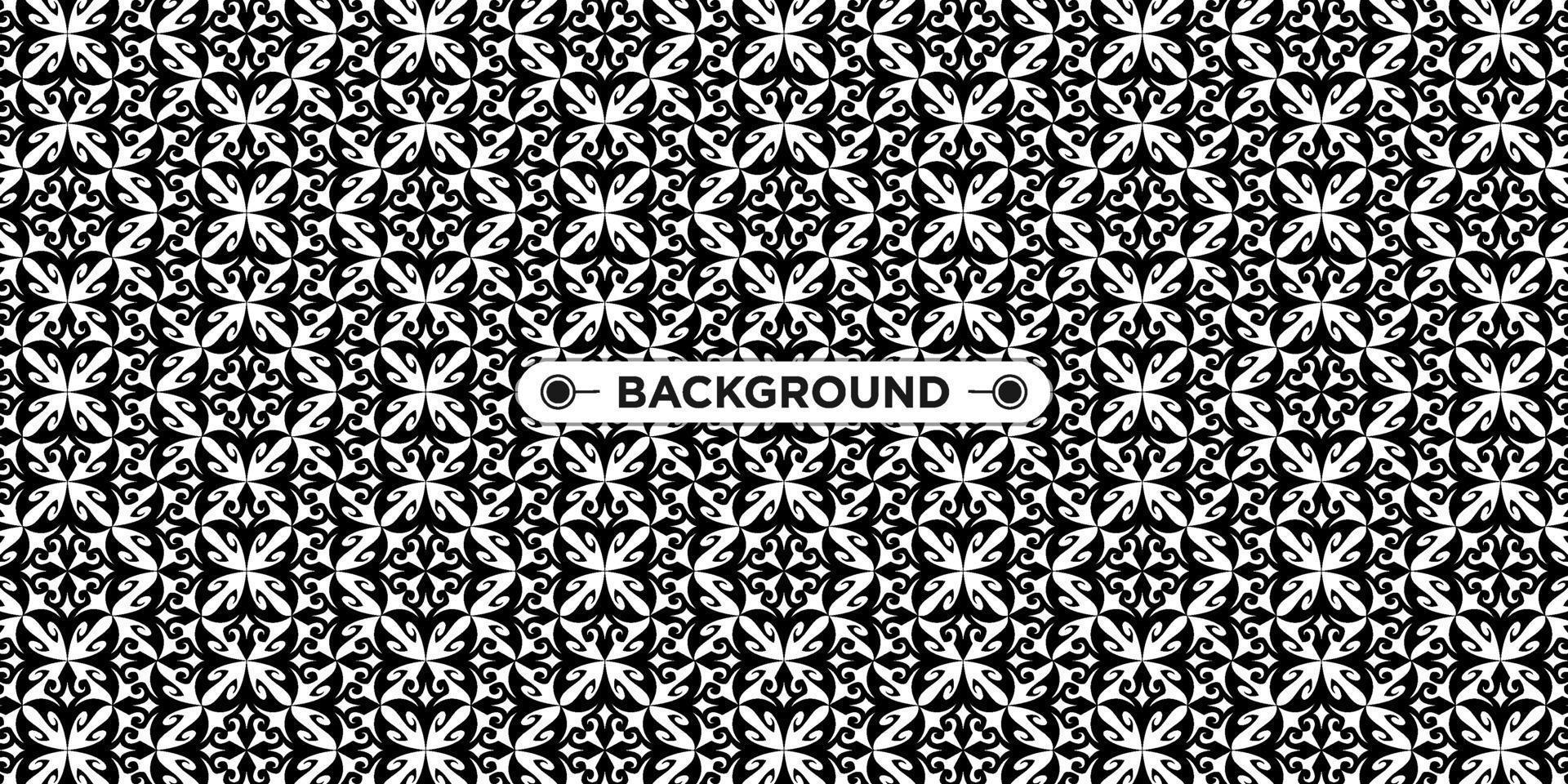 background pattern seamless ethnic geometric black and white vector