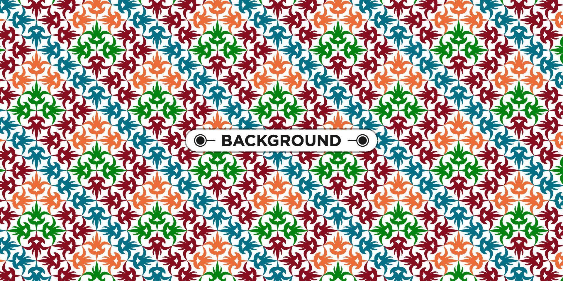 colorful geometric ethnic seamless pattern background vector